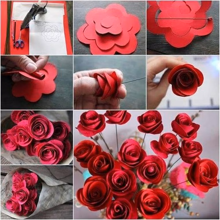 Niesamowite róże z papieru DIY