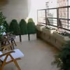Bardzo elegancka aranżacja balkonu