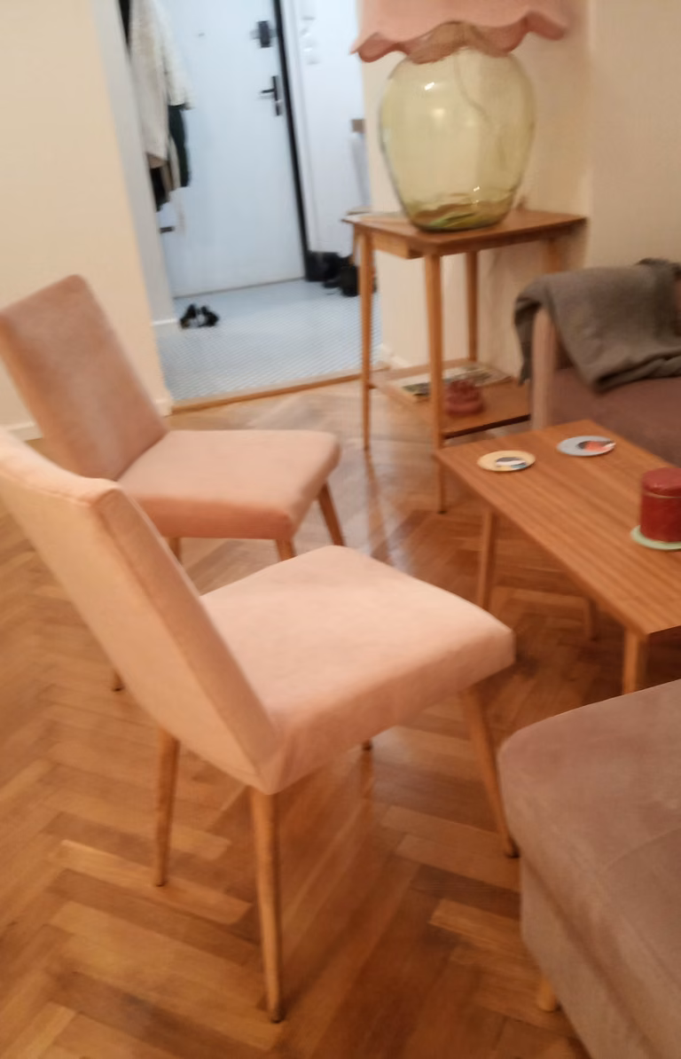jak odnowic krzesła z PRL typu patyczak
