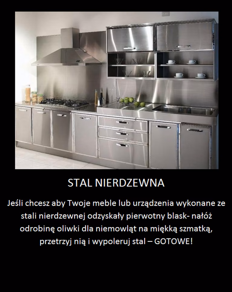Lśniące rzeczy ze stali nierdzewnej!