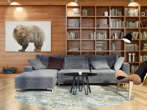 Głos puszczy - nowoczesny obraz na płótnie