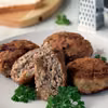Mielone z grzankami i parmezanem