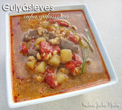 Gulyásleves - zupa gulaszowa