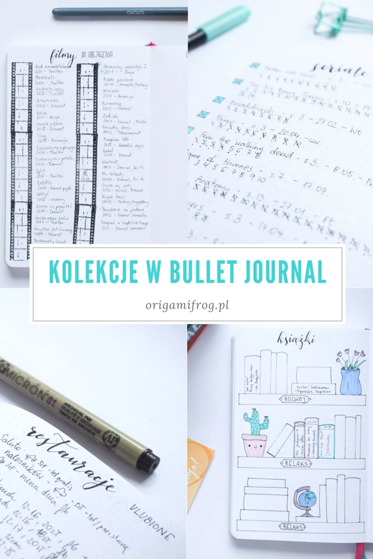 Listy i kolekcje w bullet journal