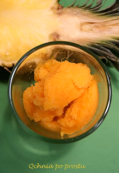 Sorbet - ananas, marchewka, mango