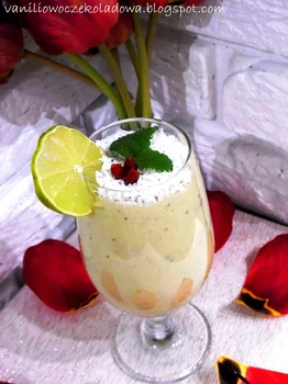 Deser jaglany z kiwi i miętą (Vege & White sugar free)