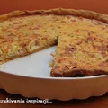 Quiche z porem i szynką