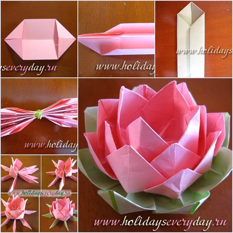 Lilia z papieru - origami