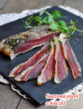 Domowa suszona pierś z kaczki. Duck Prosciutto