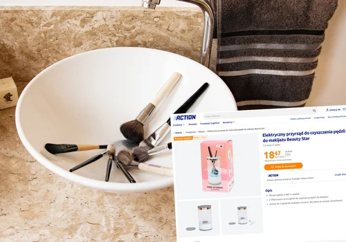 Pędzle czyste w minutę? Teraz to możliwe! Elektryczny czyścik do pędzli Beauty Star z Action za 18,47 zł