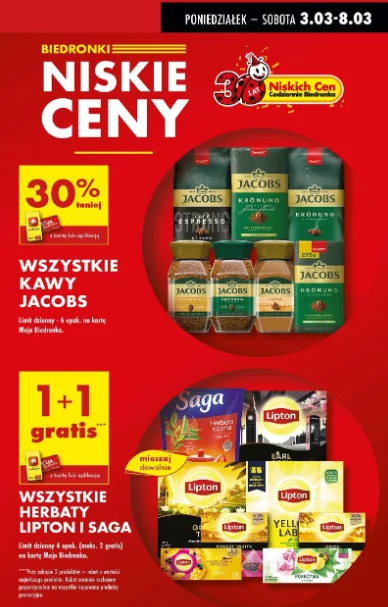 Zdjęcie Od 3 marca jubileuszowe mega promocje w Biedronce! 1+1, 2+1 gratis i rabaty nawet do 88%! #4
