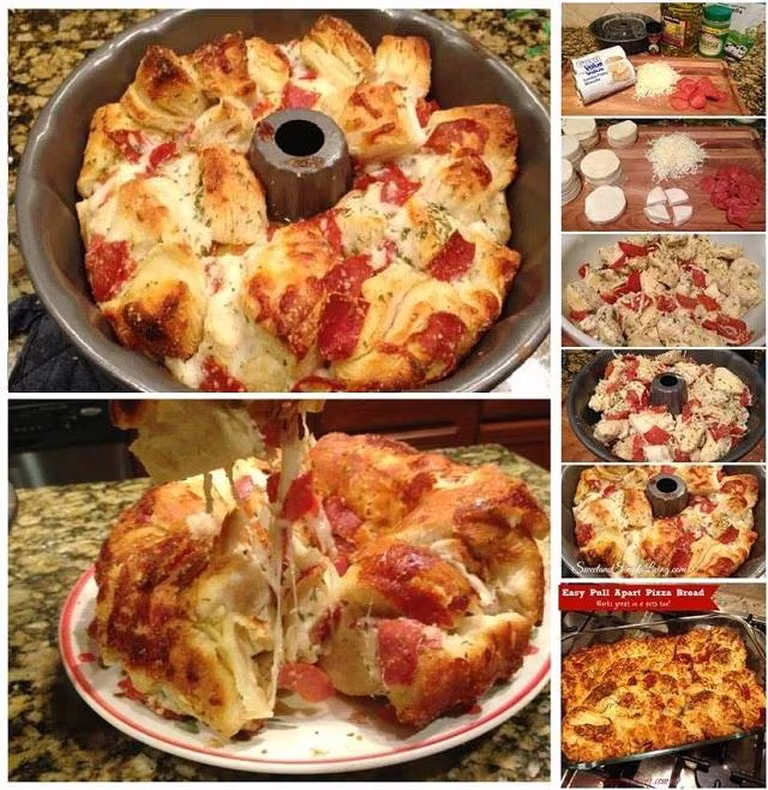 Chleb a'la pizza