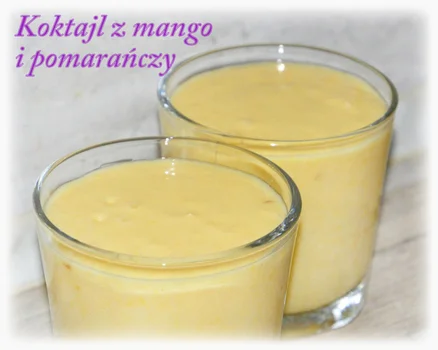 Koktajl z mango i pomarańczy