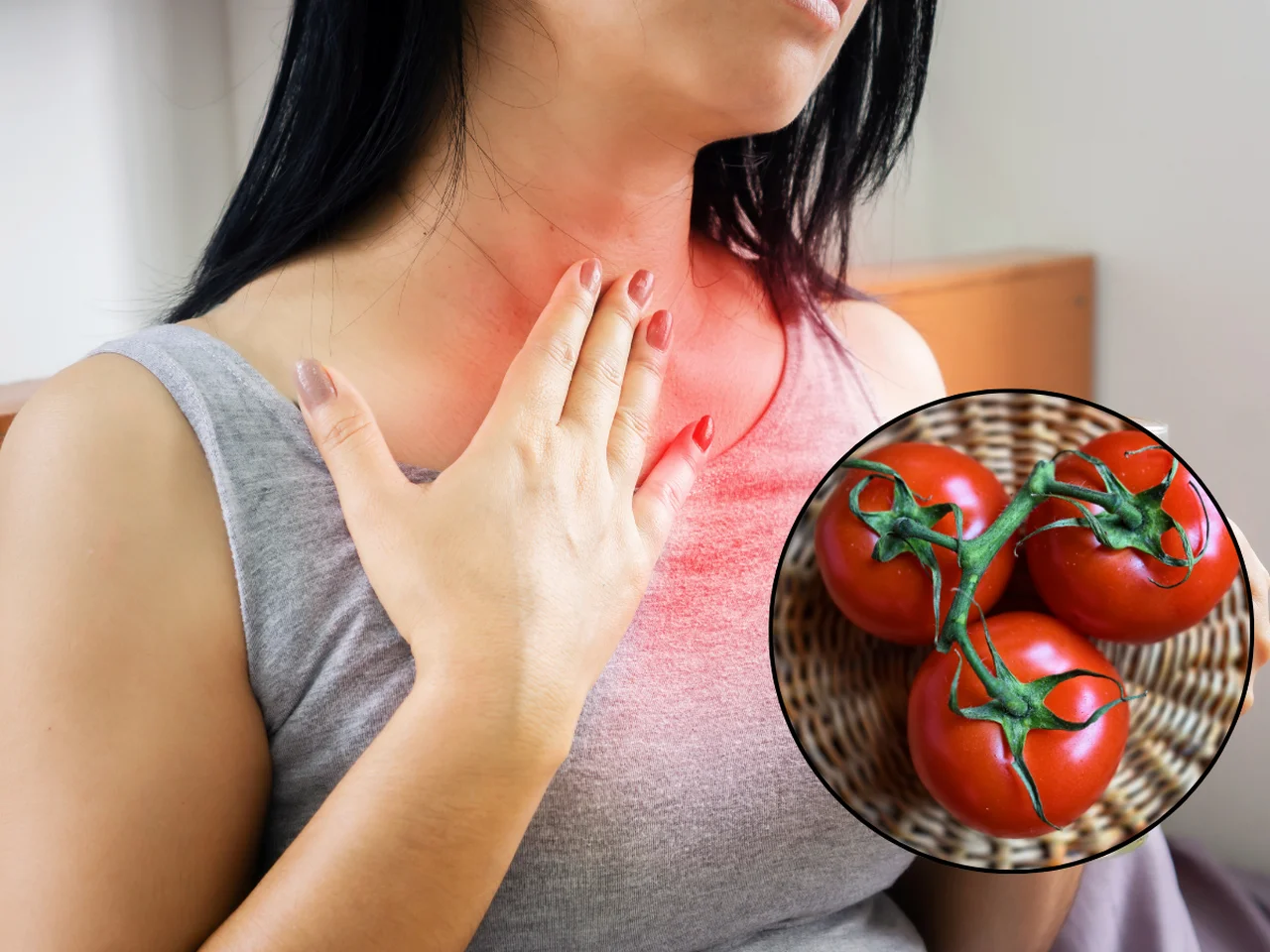 Masz refluks? Pomidory mogą nasilić twoje dolegliwości!