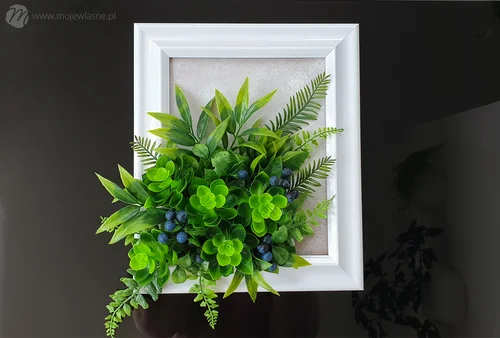 Ramka z roślinami DIY