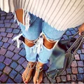 Podarte jeansy