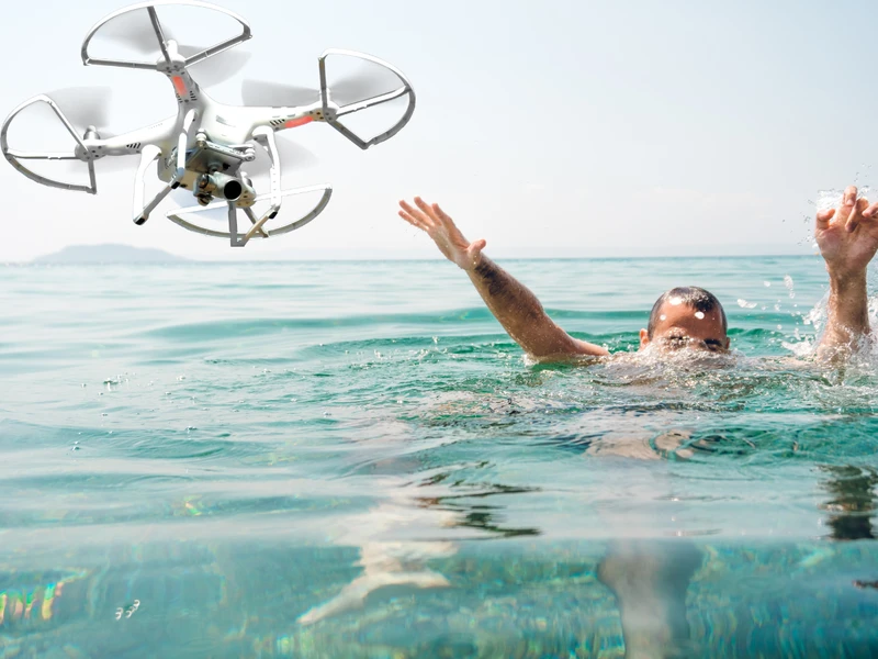 Dron uratował tonącego nastolatka!