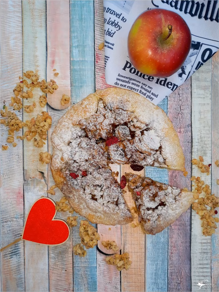 Mini galette z bananami i chrupiącym musli
