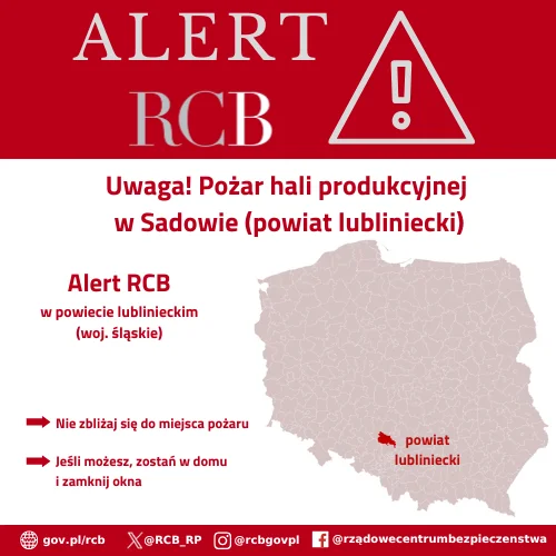 Zdjęcie Groźny pożar na Śląsku. Ogromna akcja służb i ostrzeżenie RCB! #1