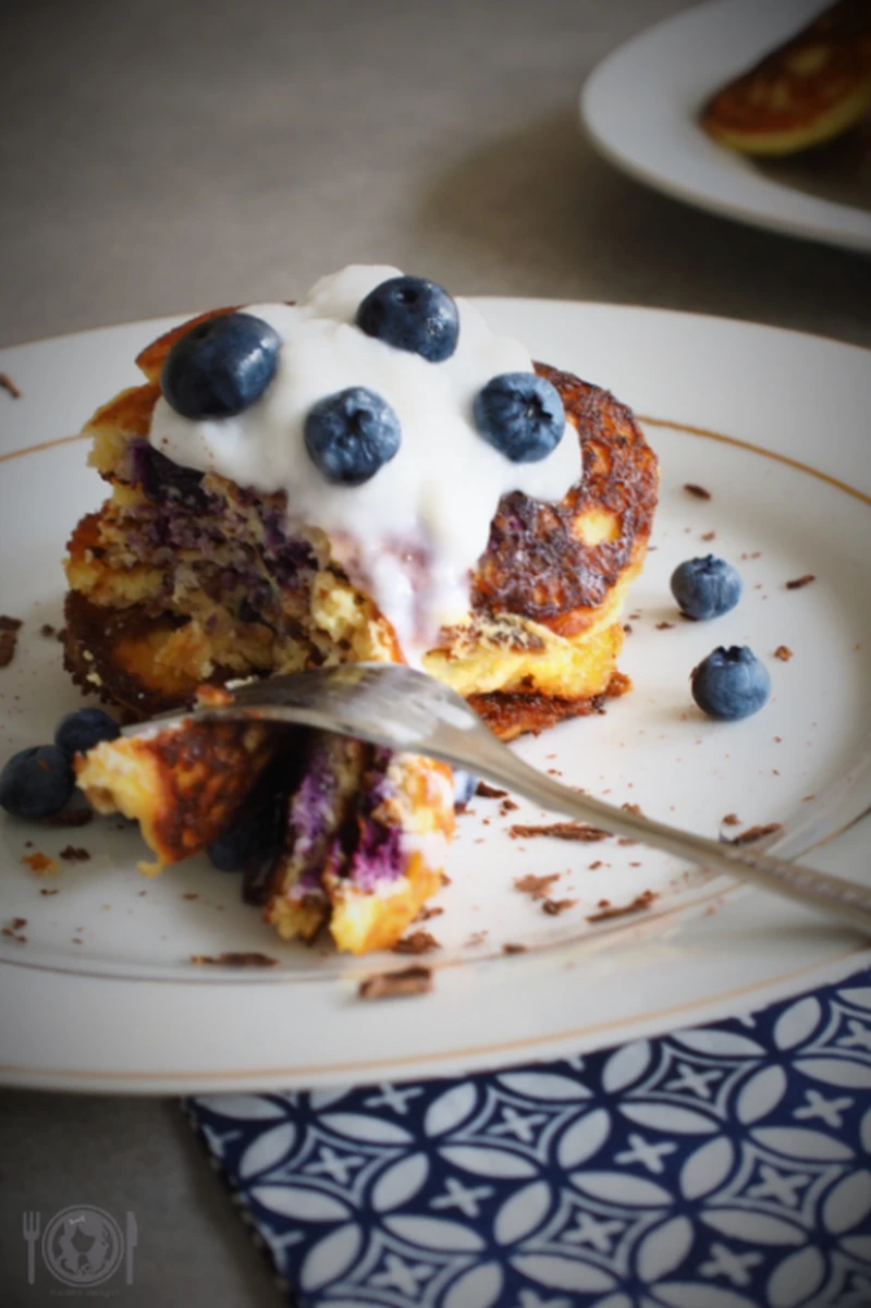Keto racuchy z borówkami (Paleo, LowCarb)