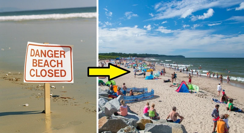 Wakacje w Polsce? Sprawdź listę ZAMKNIĘTYCH PLAŻ nad Bałtykiem!