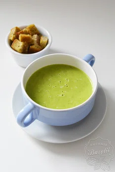 Zupa krem z zielonego (mrożonego) groszku