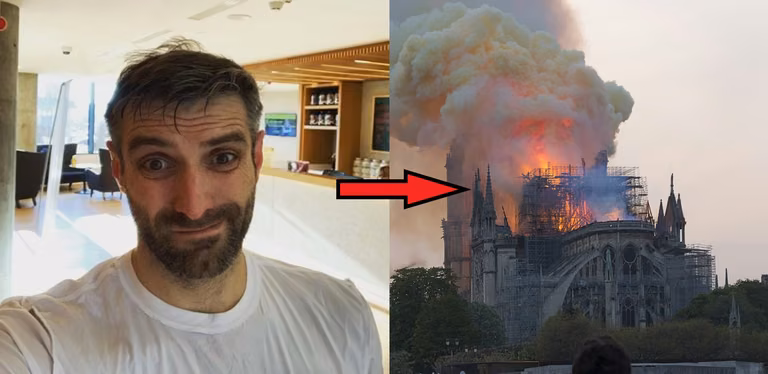 NOTRE DAME – Maciej Dowbor zażartował z pożaru katery. Internauci zareagowali!