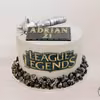 Tort League of Legends piernikowo-malinowy