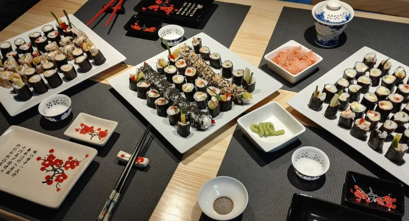 Sushi przygotowywane własnoręcznie