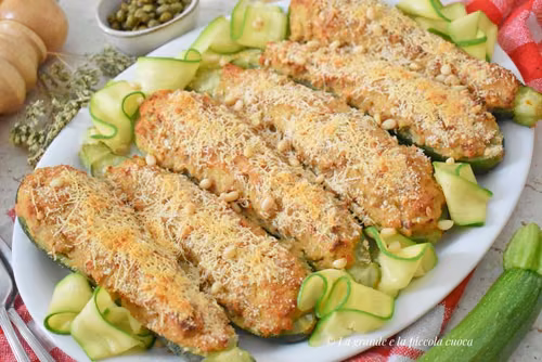 Cukinia faszerowana tuńczykiem po liguryjsku - "Zucchine alla Ligure"