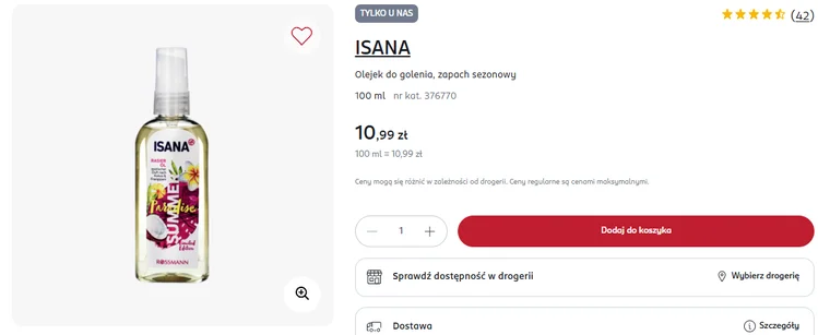 Zdjęcie Ten olejek z Rossmanna za 11 zł to hit Polek do golenia! Koniec z truskawkowymi nogami w lecie #1