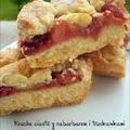 Kruche ciasto z masą rabarbarowo - truskawkową