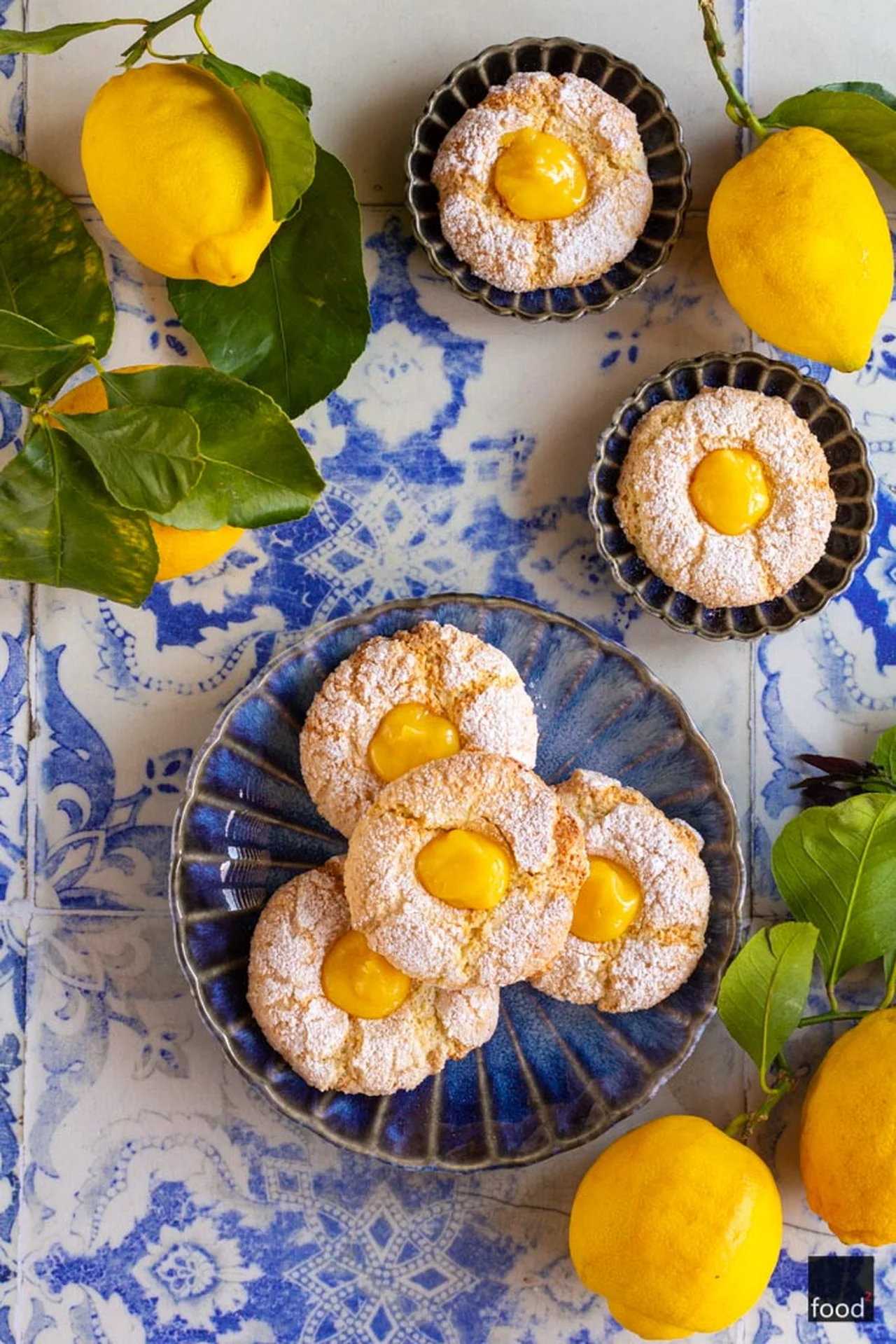 Ciasteczka migdałowe z kremem cytrynowym