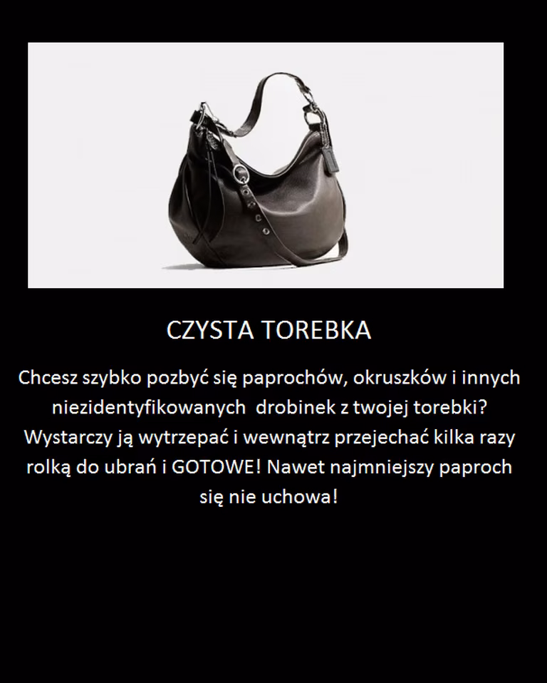 Trik na szybkie wyczyszczenie wnętrza torebki!