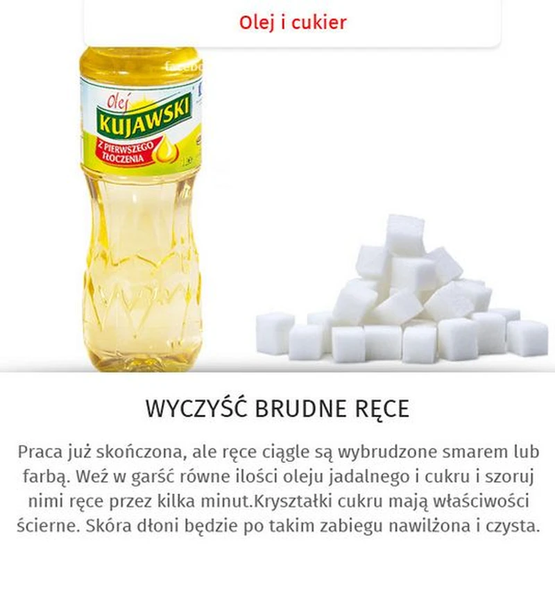 Jak wyczyścić brudne ręce