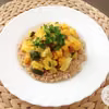Słodkie curry z dynią i ananasem