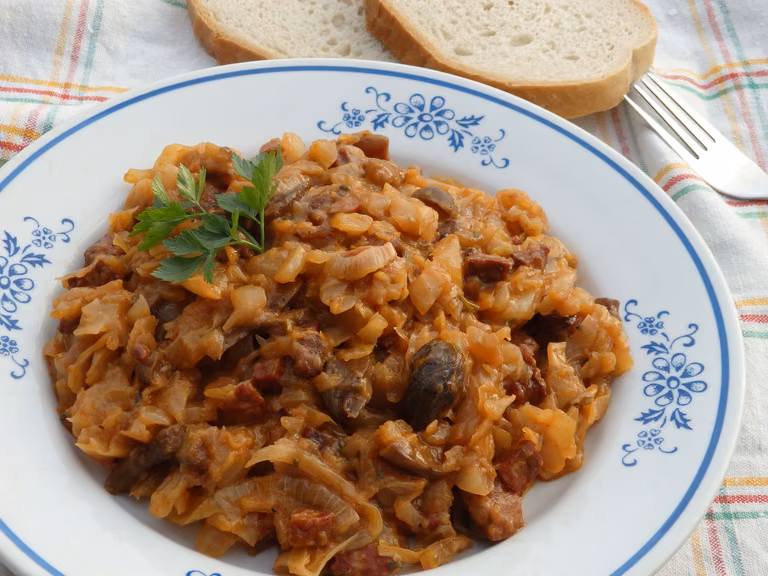 Kapusta z grzybami
