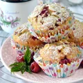 Waniliowe muffiny z malinami