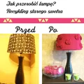 DIY recykling ubrań, jak zmienić abażur?