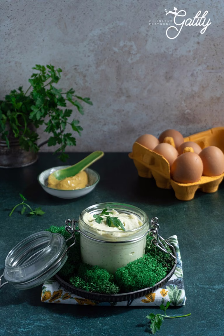 Domowy majonez czosnkowy, sos aioli