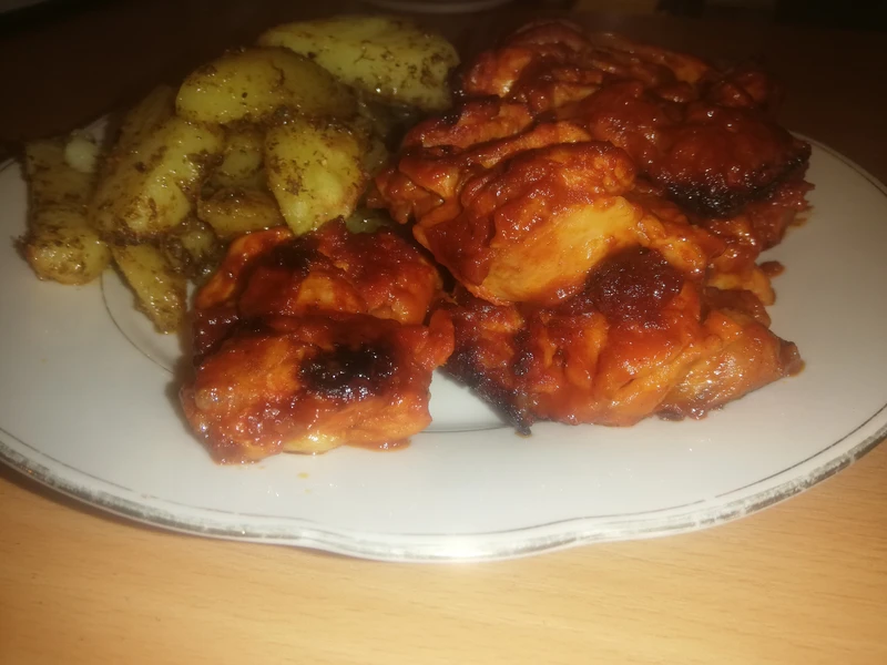 Trybowane udka w BBQ