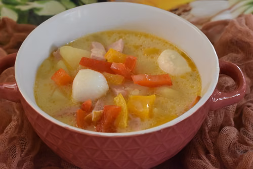 Zupa 4 sery z mozzarellą
