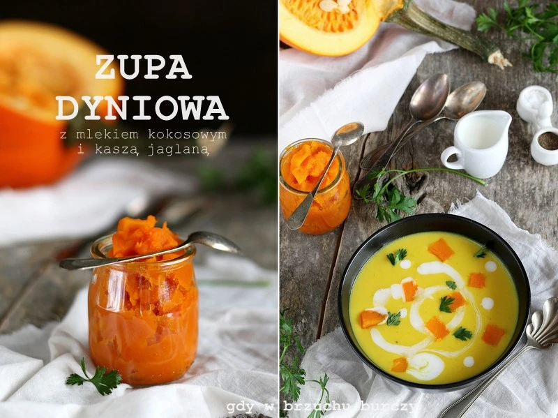 Zupa dyniowa z mlekiem kokosowym