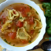 Zupa warzywna z pierożkami tortellini