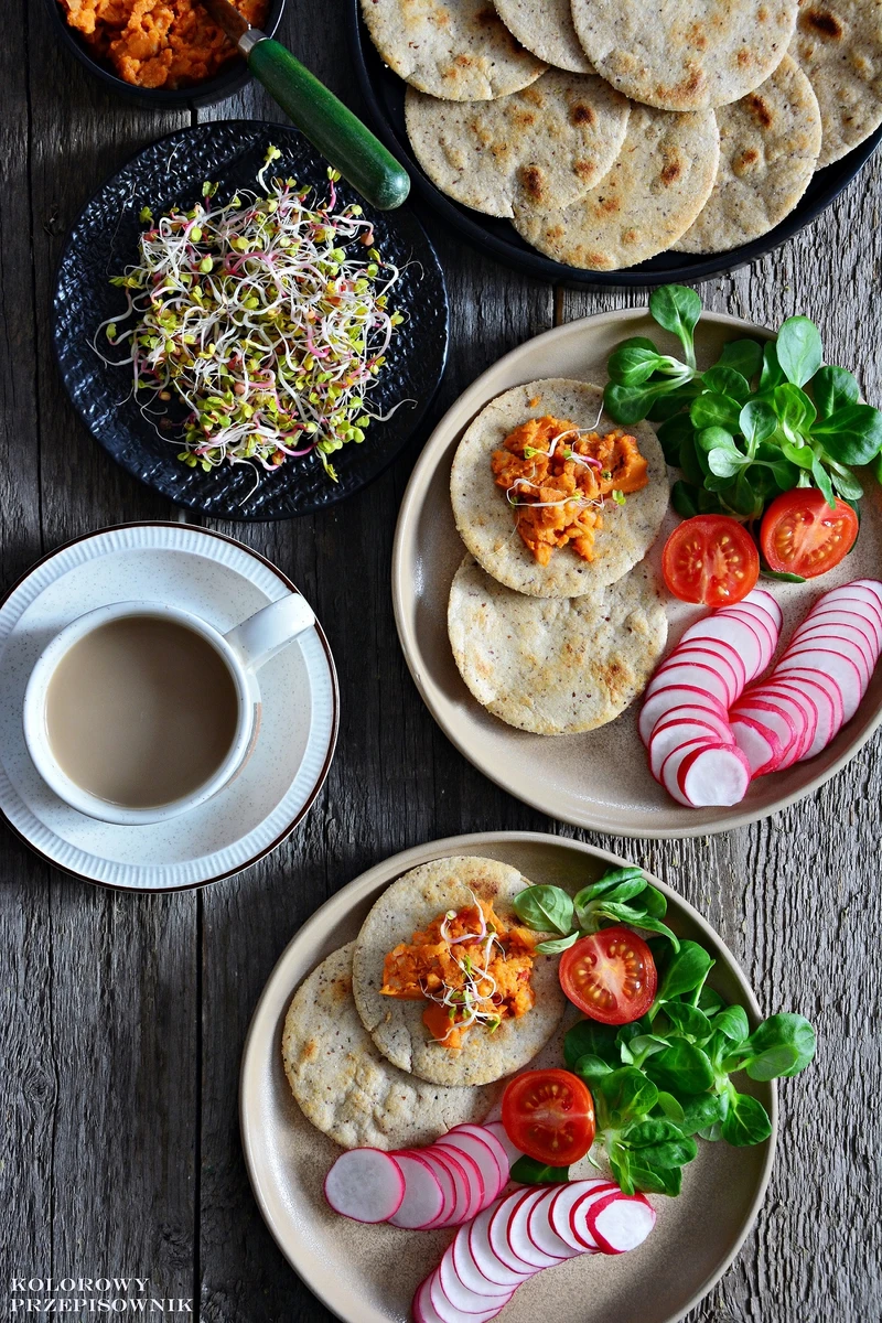 Wegańskie mini wrapy bez glutenu + darmowy E-BOOK z 39 przepisami dla alergików i wegan