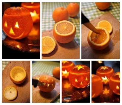 Lampiony z pomarańczy