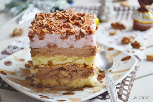 Ciasto orzechowo - truflowe