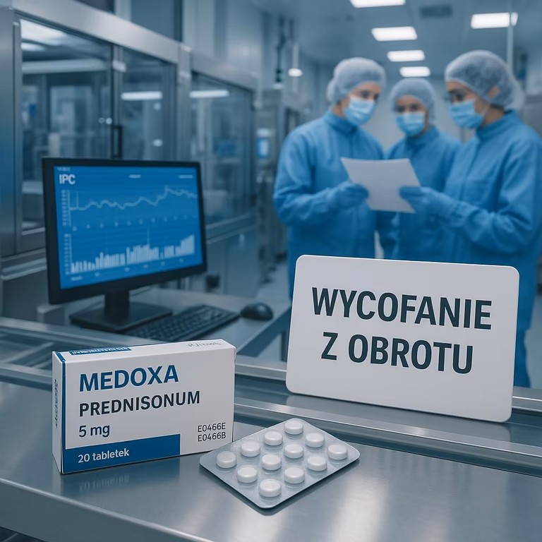 Medoxa Prednisonum wycofana z obrotu! GIF podjął decyzję w sprawie 2 serii leku