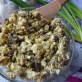 Pasta jajeczna z soczewicą, ogórkiem kiszonym i chrzanem
