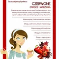 Czerwone owoce i warzywa